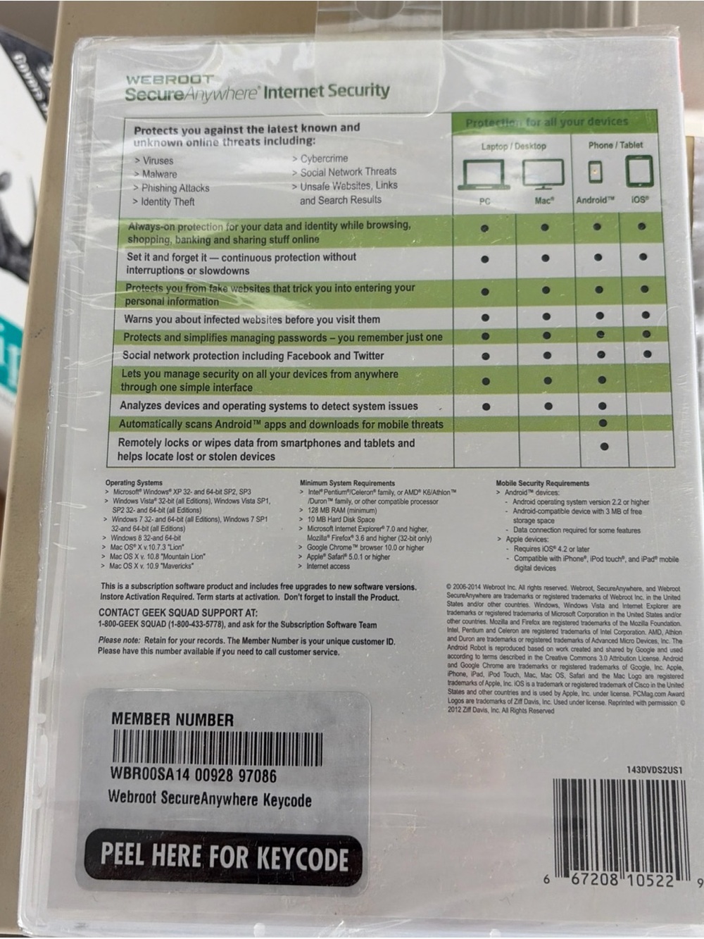 SecureAnywhere Internet Security - Advanced Protection (Green) - Picture 2 of 2